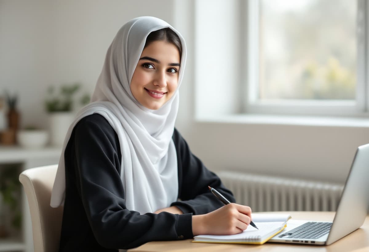 Afghan School girl learning 